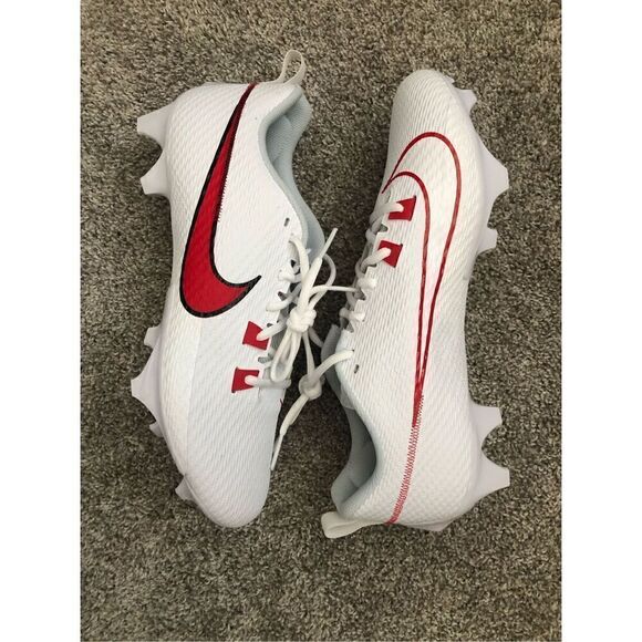 Nike Vapor Edge Speed 360 2 Football Cleats Men's Size 13.5 White/ Red - Picture 6 of 6